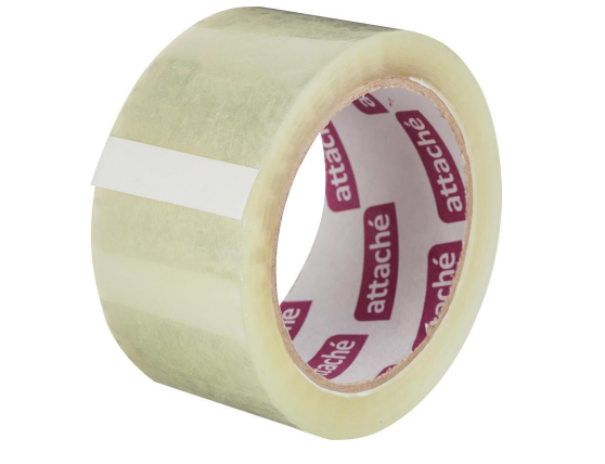 Скотч прозрачный 50мм*66м 50мкм ATTACHE 48340