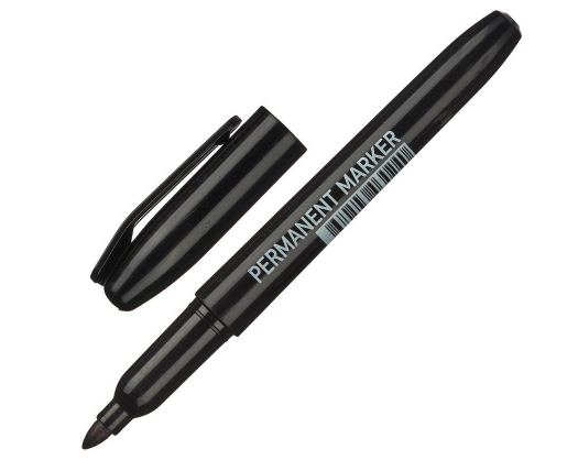 Маркер перманентный 2мм черный ATTACHE 257237