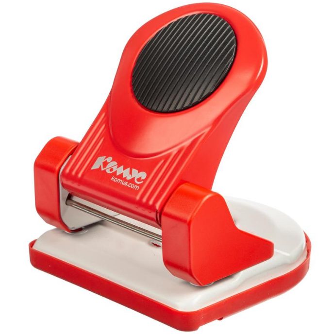 Дырокол 30 листов красный КОМУС 1271915